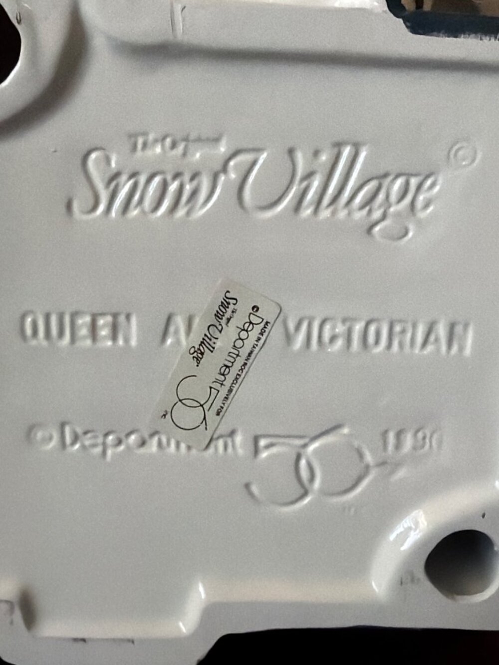 1990 Dept 56 Queen Anne Victorian Original Snow Village Lighted House #51578 - Picture 8 of 16